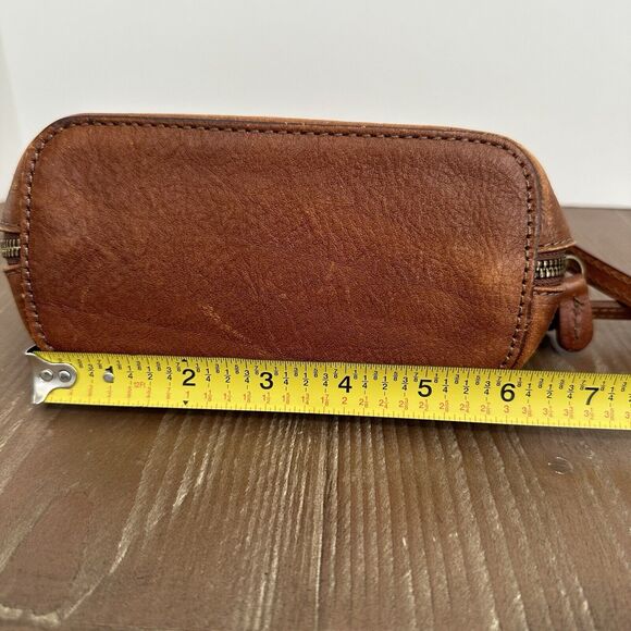 Bratesi Firenze Small Cognac Leather Crossbody Purse [Made in Italy] - Picture 5 of 10